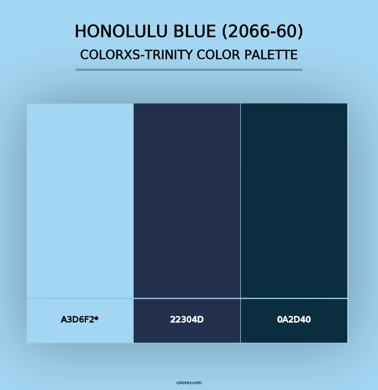 Honolulu Blue (2066-60) - Colorxs Trinity Palette