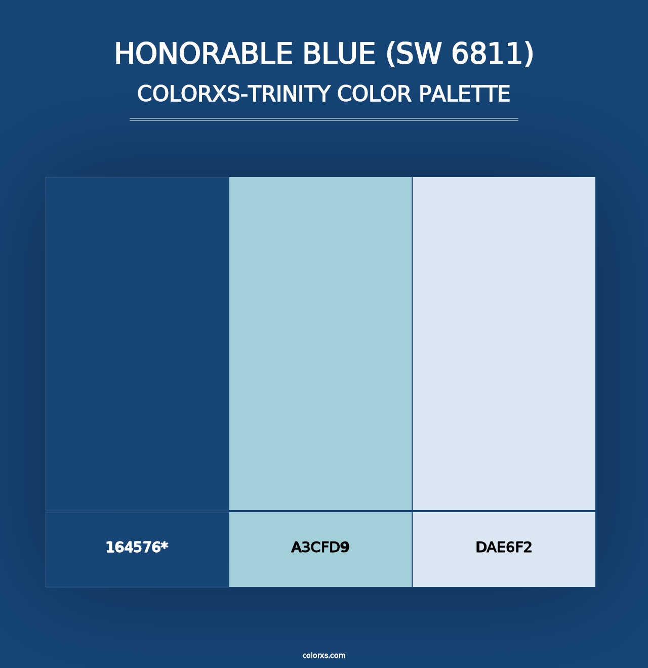 Honorable Blue (SW 6811) - Colorxs Trinity Palette