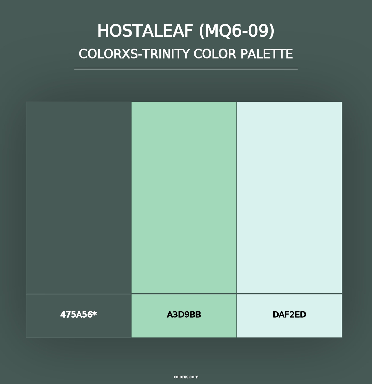 Hostaleaf (MQ6-09) - Colorxs Trinity Palette