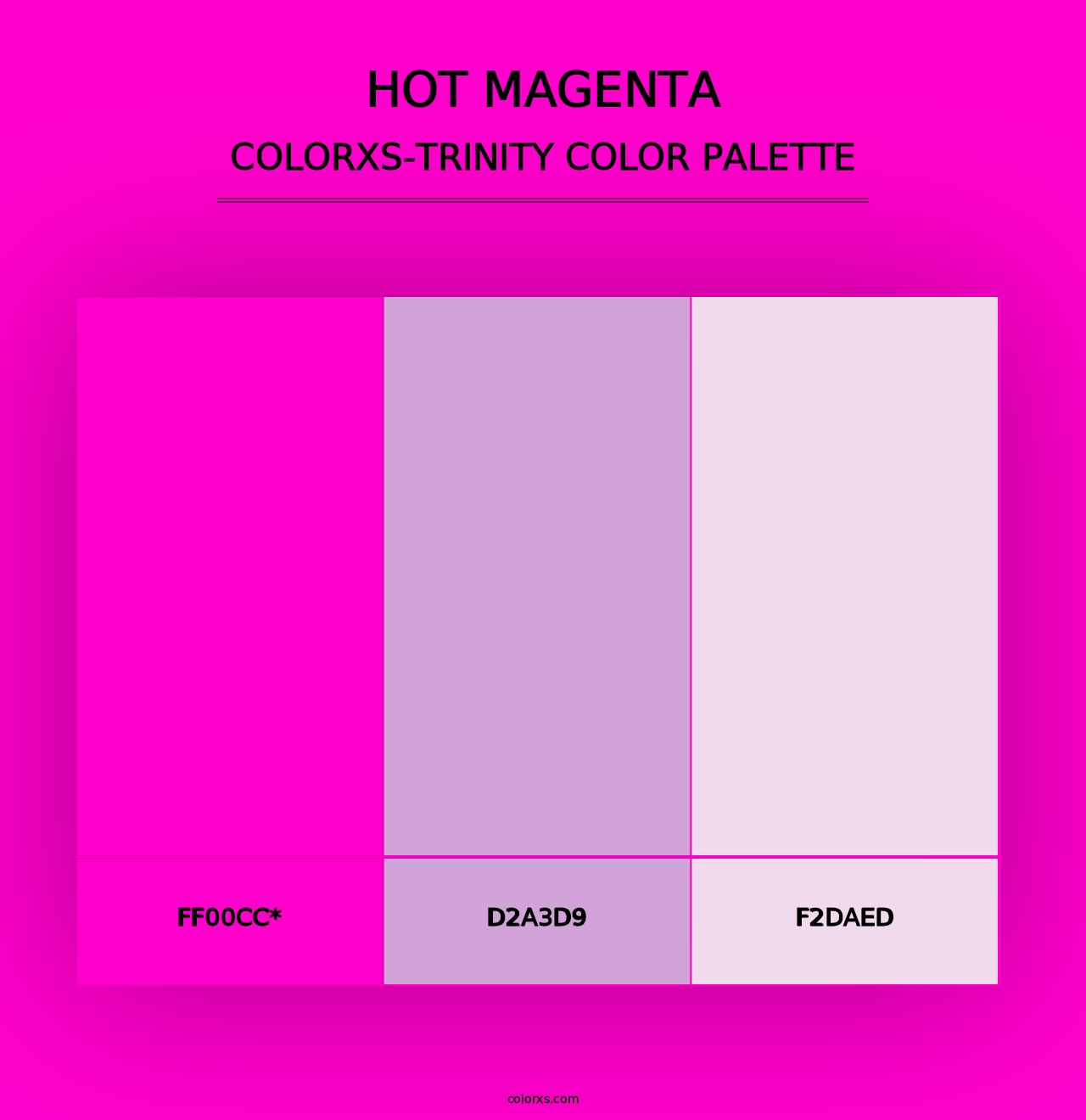 Hot Magenta - Colorxs Trinity Palette