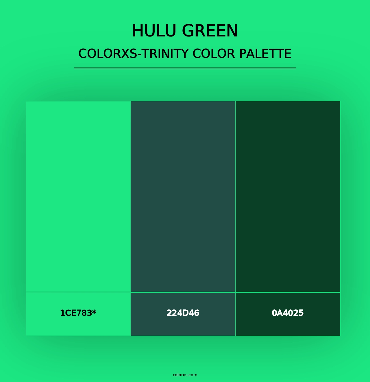 Hulu Green - Colorxs Trinity Palette