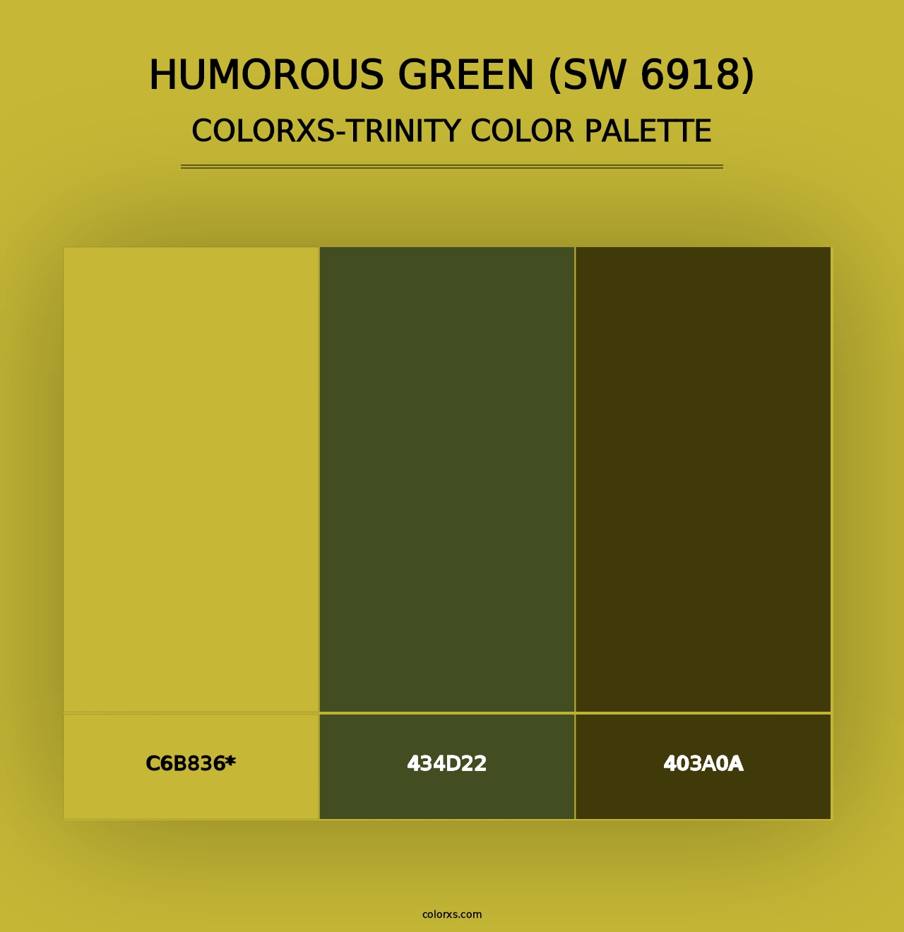 Humorous Green (SW 6918) - Colorxs Trinity Palette