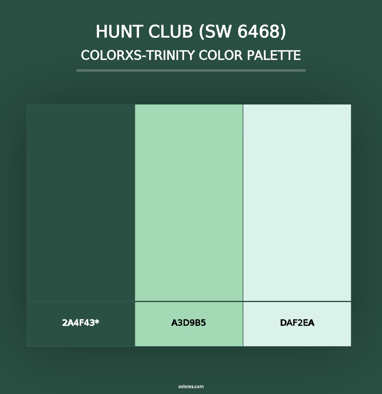 Hunt Club (SW 6468) - Colorxs Trinity Palette