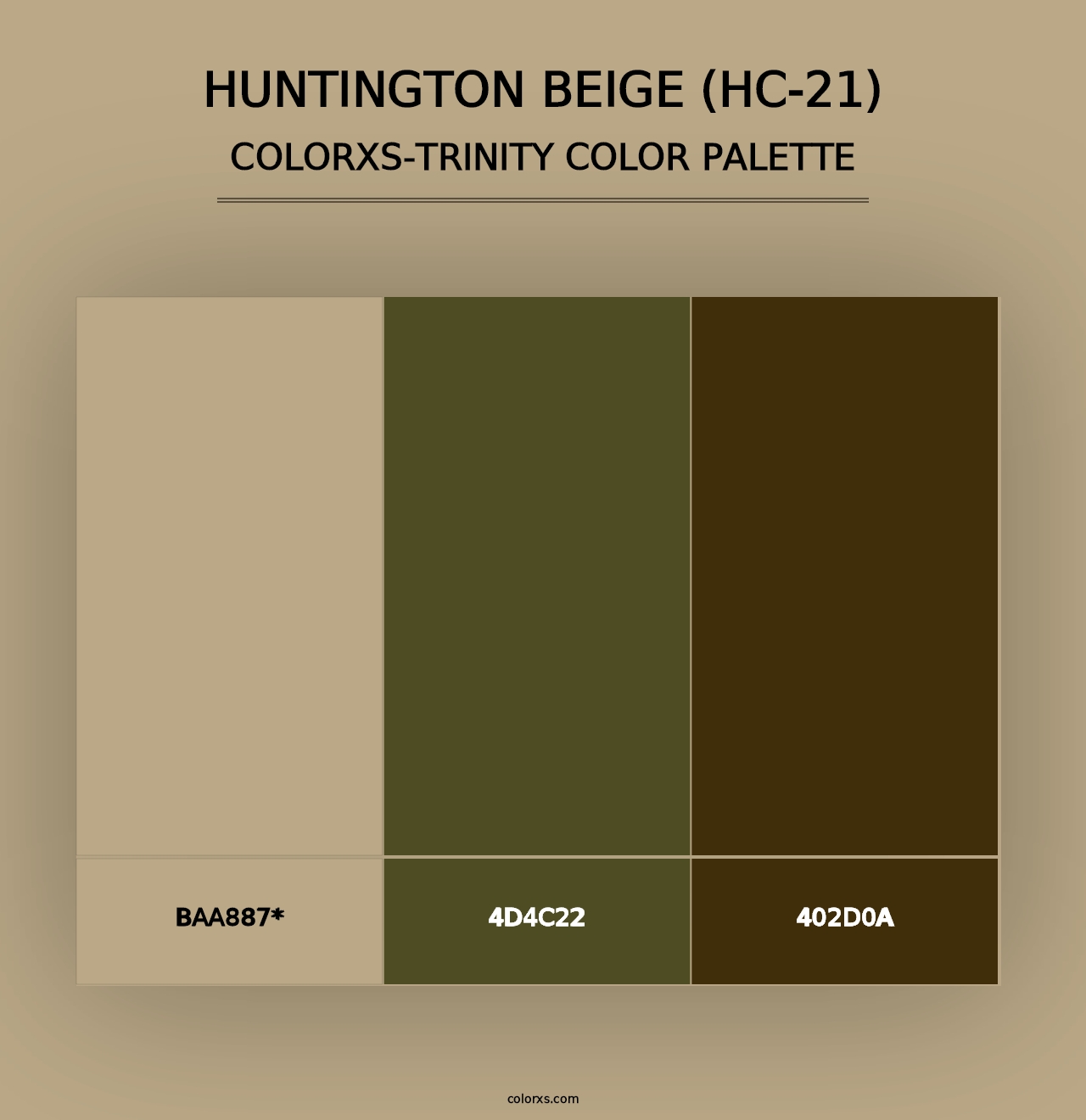 Huntington Beige (HC-21) - Colorxs Trinity Palette