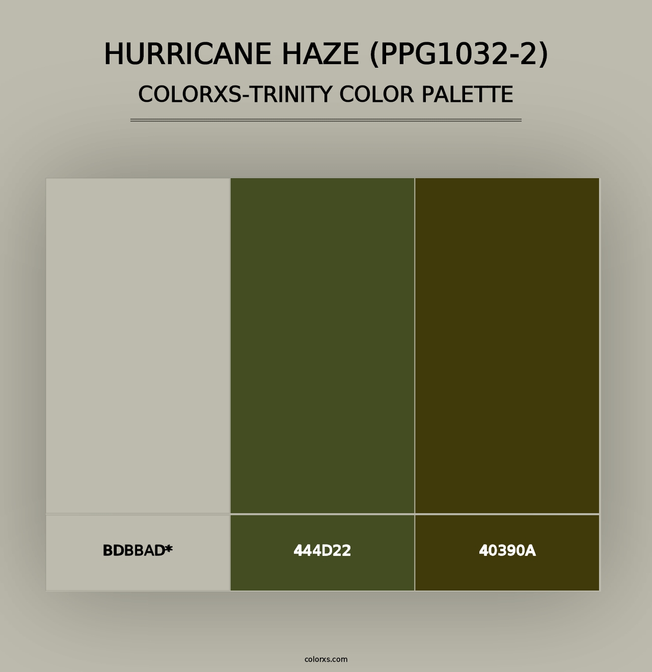 Hurricane Haze (PPG1032-2) - Colorxs Trinity Palette