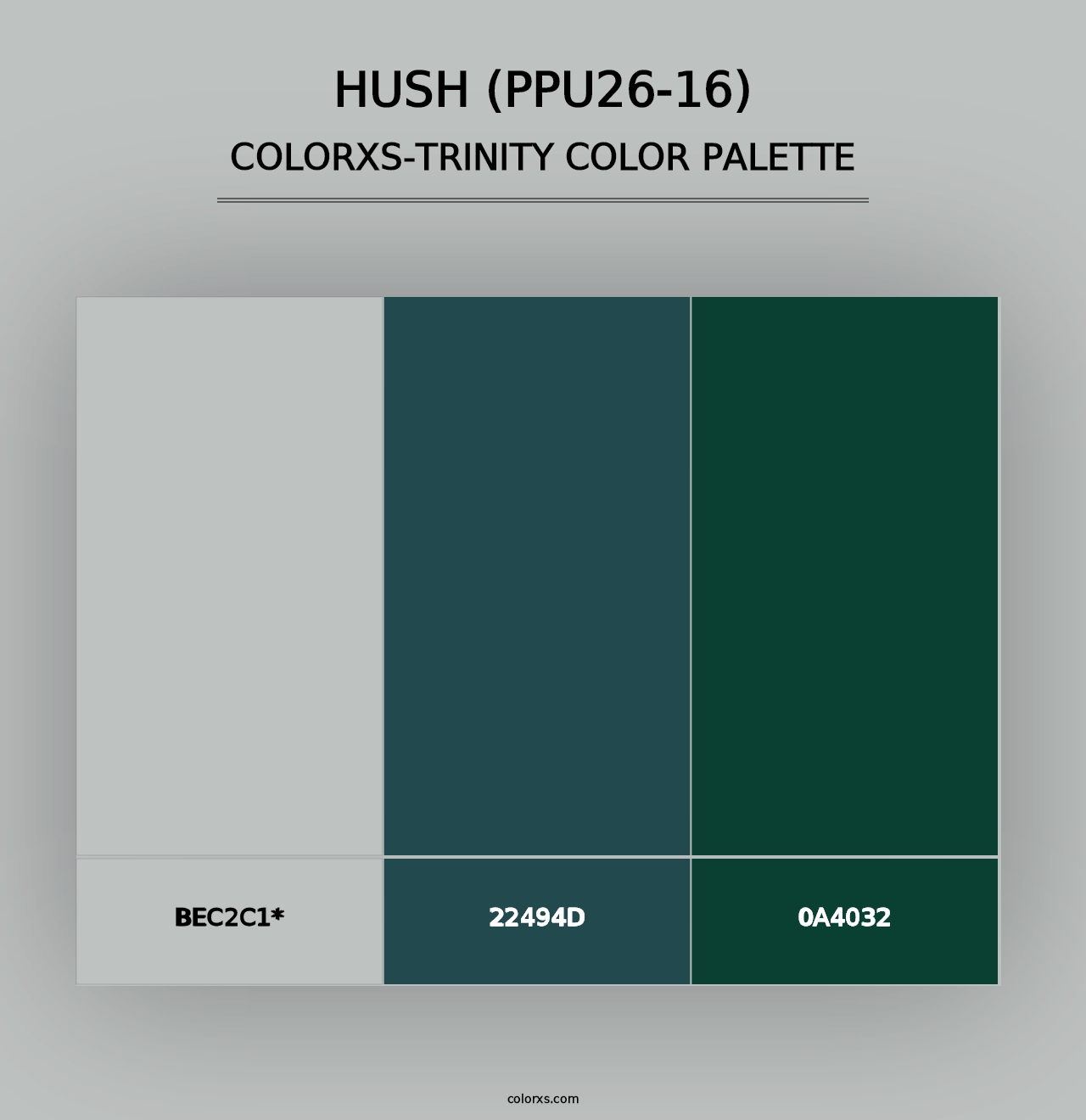 Hush (PPU26-16) - Colorxs Trinity Palette