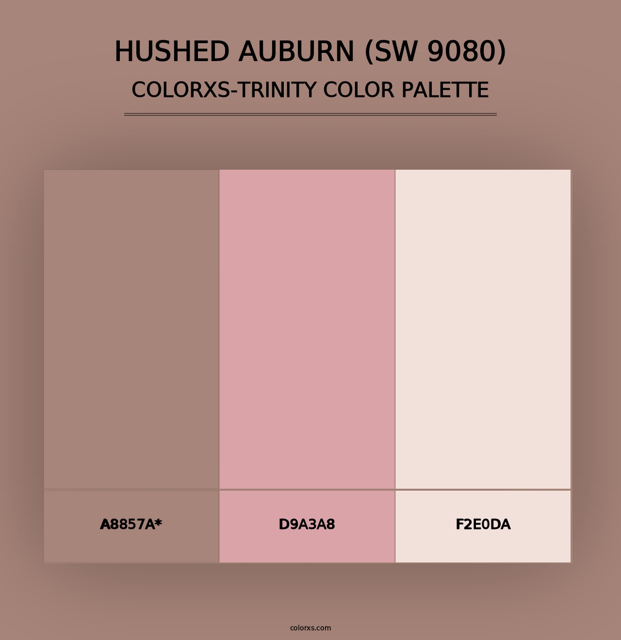 Hushed Auburn (SW 9080) - Colorxs Trinity Palette