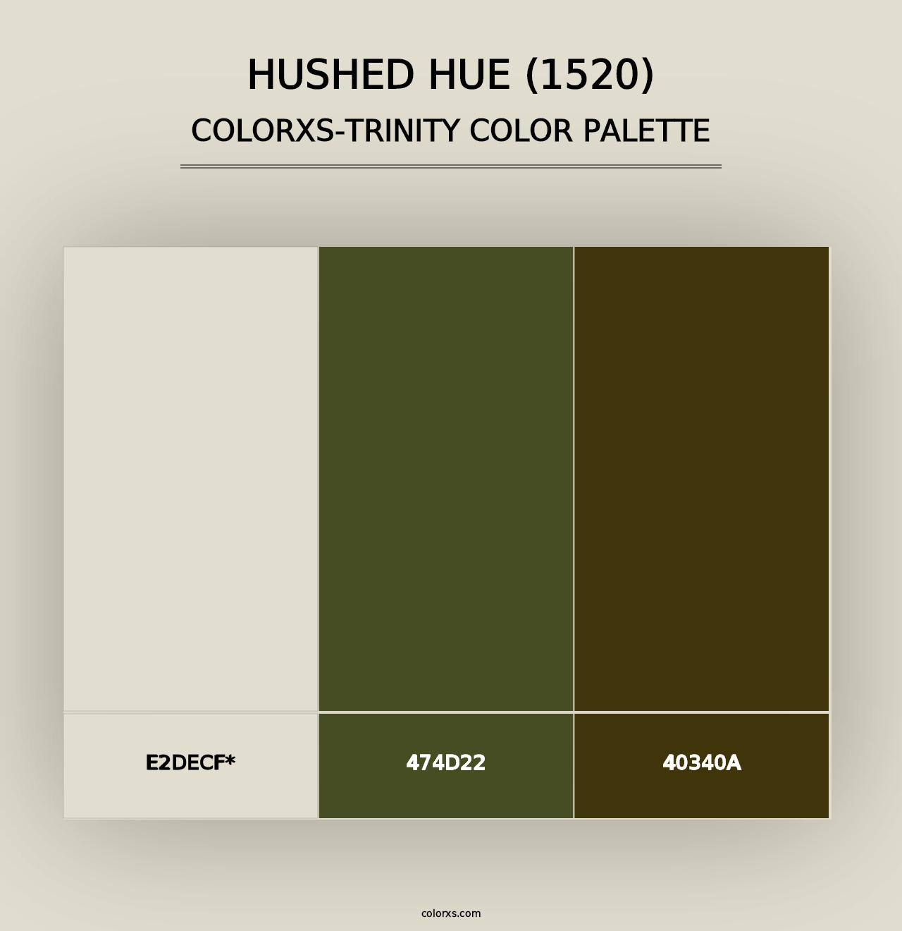 Hushed Hue (1520) - Colorxs Trinity Palette