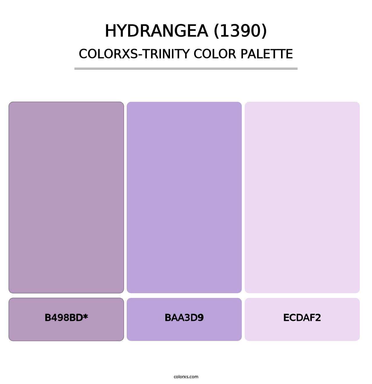 Hydrangea (1390) - Colorxs Trinity Palette