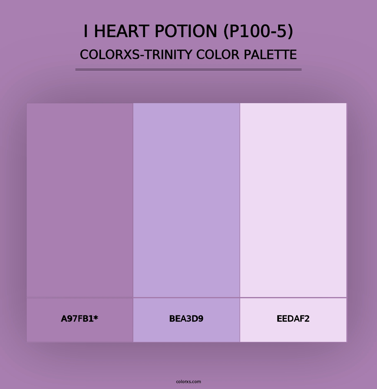 I Heart Potion (P100-5) - Colorxs Trinity Palette