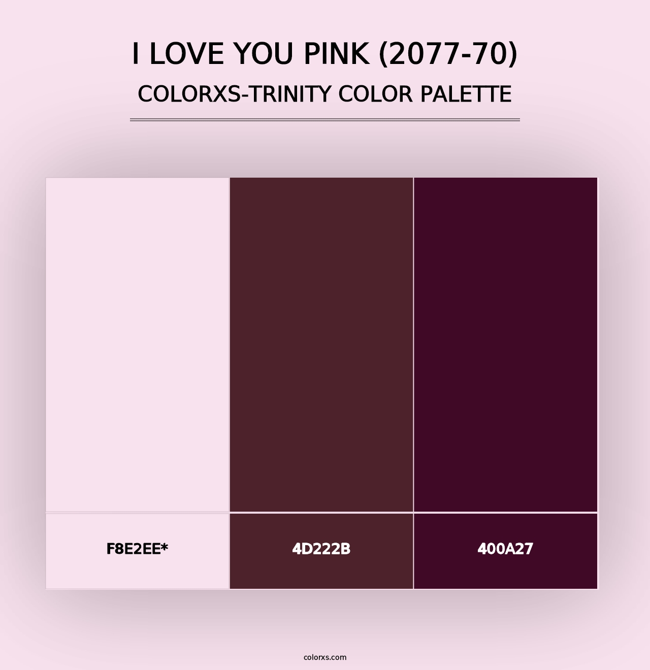 I Love You Pink (2077-70) - Colorxs Trinity Palette