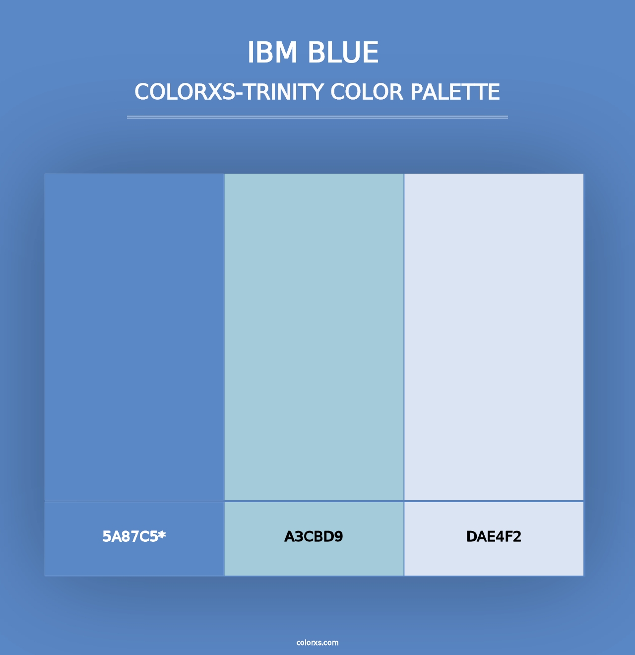 IBM Blue  - Colorxs Trinity Palette