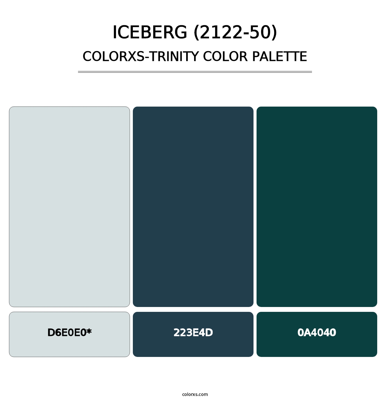 Iceberg (2122-50) - Colorxs Trinity Palette