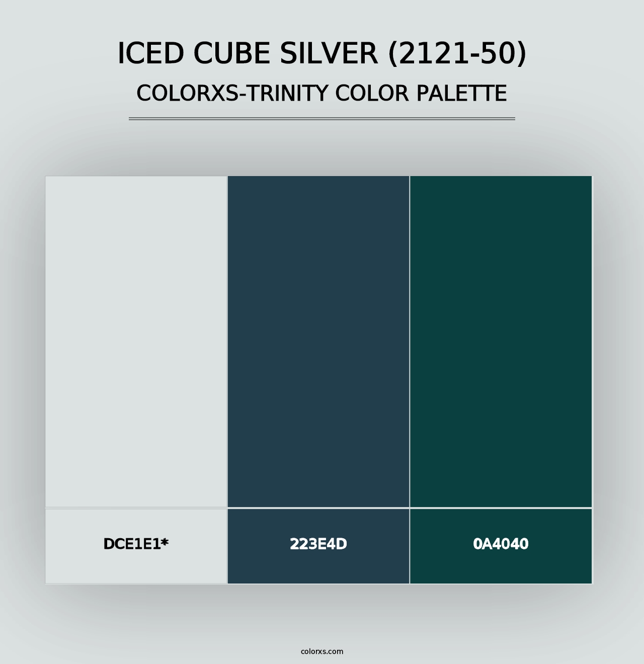 Iced Cube Silver (2121-50) - Colorxs Trinity Palette