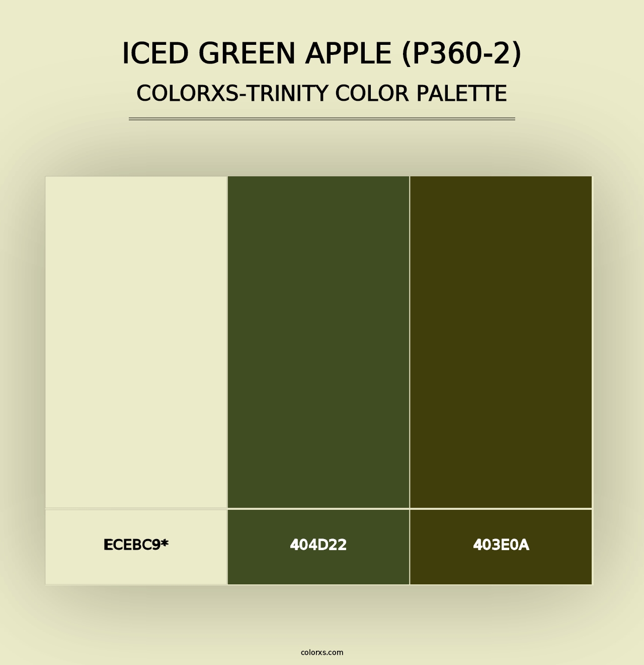 Iced Green Apple (P360-2) - Colorxs Trinity Palette