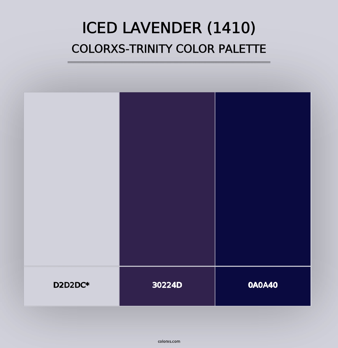 Iced Lavender (1410) - Colorxs Trinity Palette