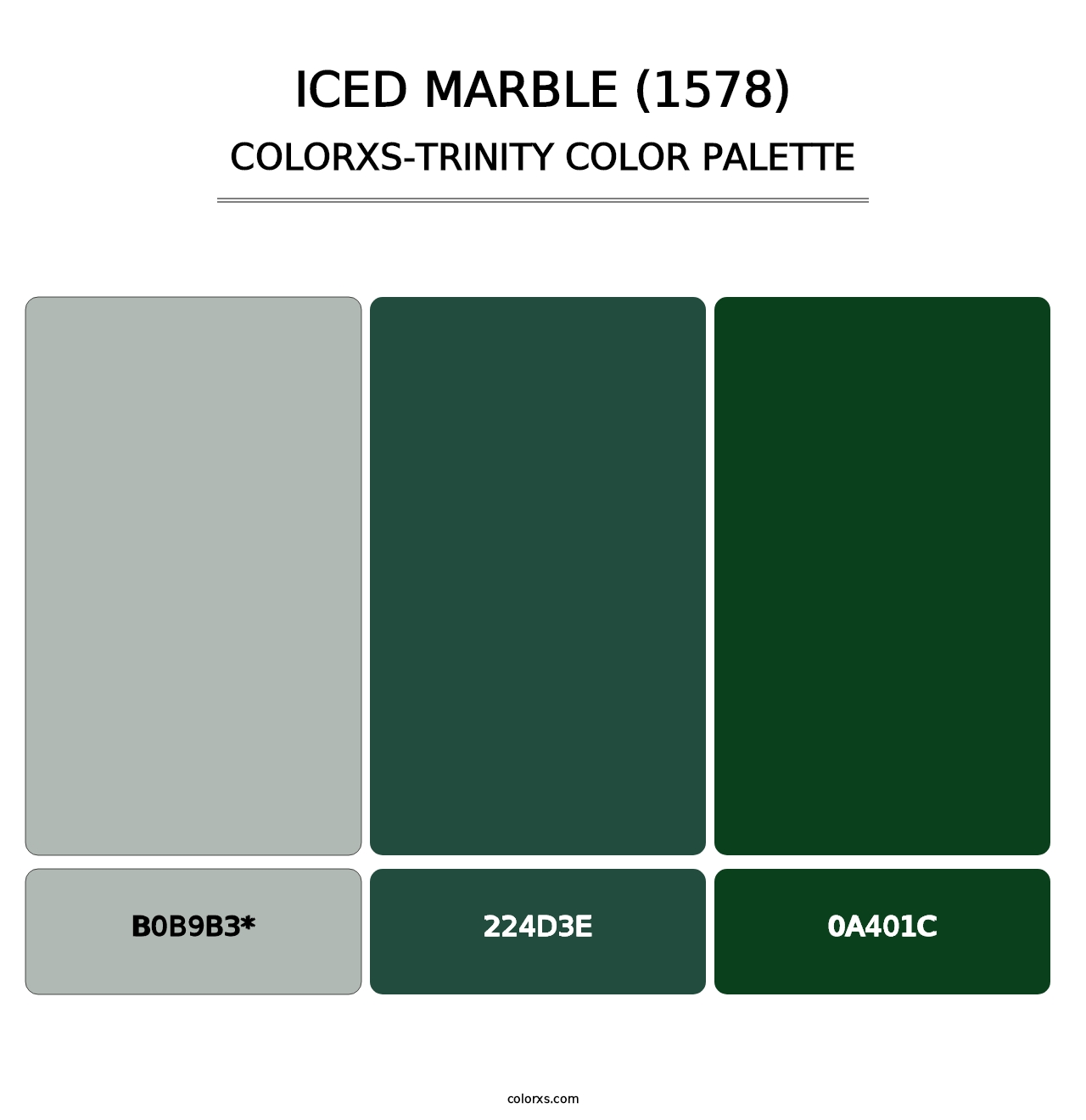 Iced Marble (1578) - Colorxs Trinity Palette