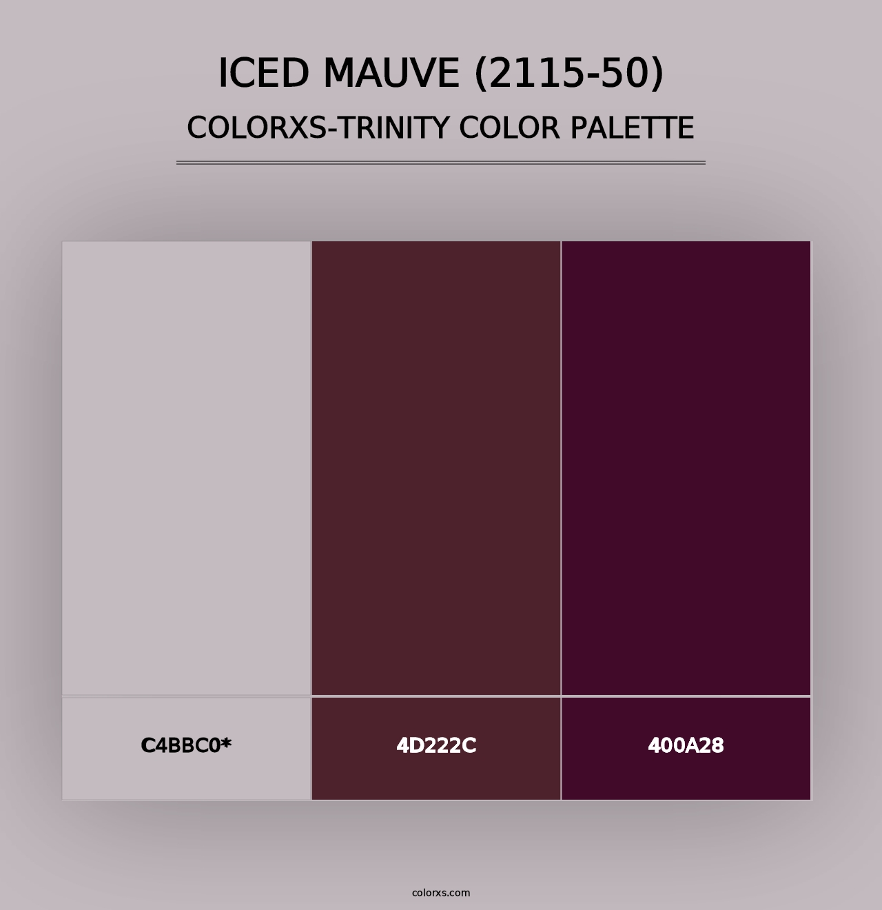 Iced Mauve (2115-50) - Colorxs Trinity Palette