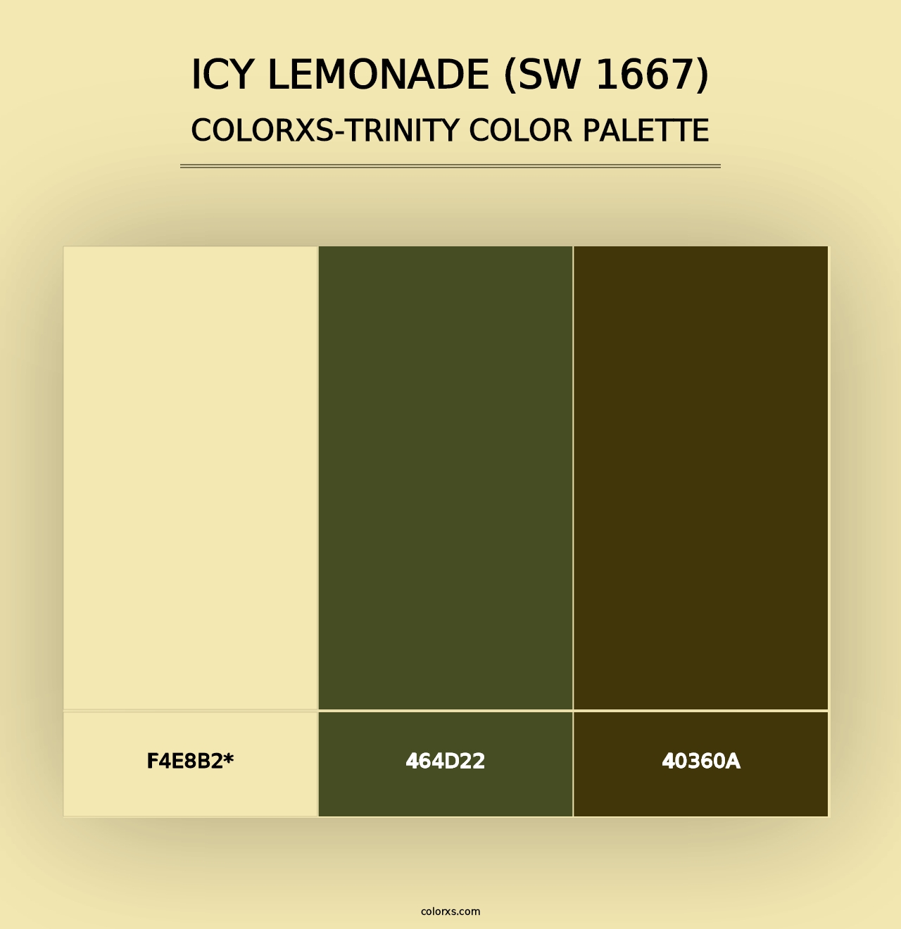 Icy Lemonade (SW 1667) - Colorxs Trinity Palette