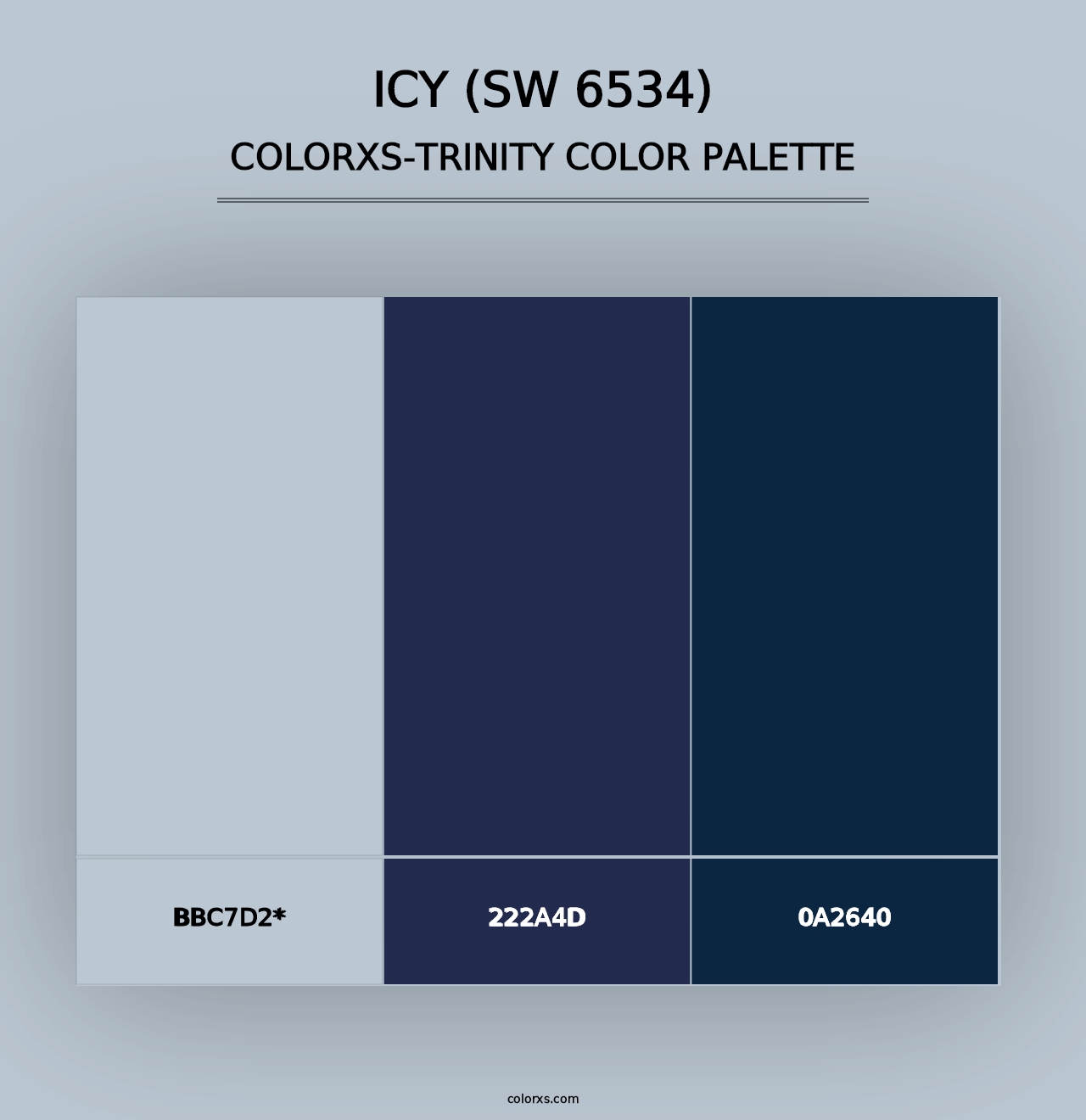 Icy (SW 6534) - Colorxs Trinity Palette