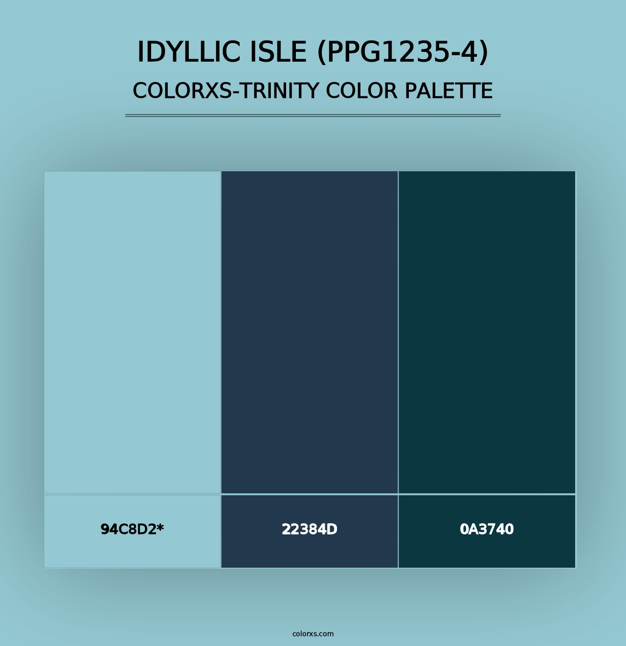 Idyllic Isle (PPG1235-4) - Colorxs Trinity Palette