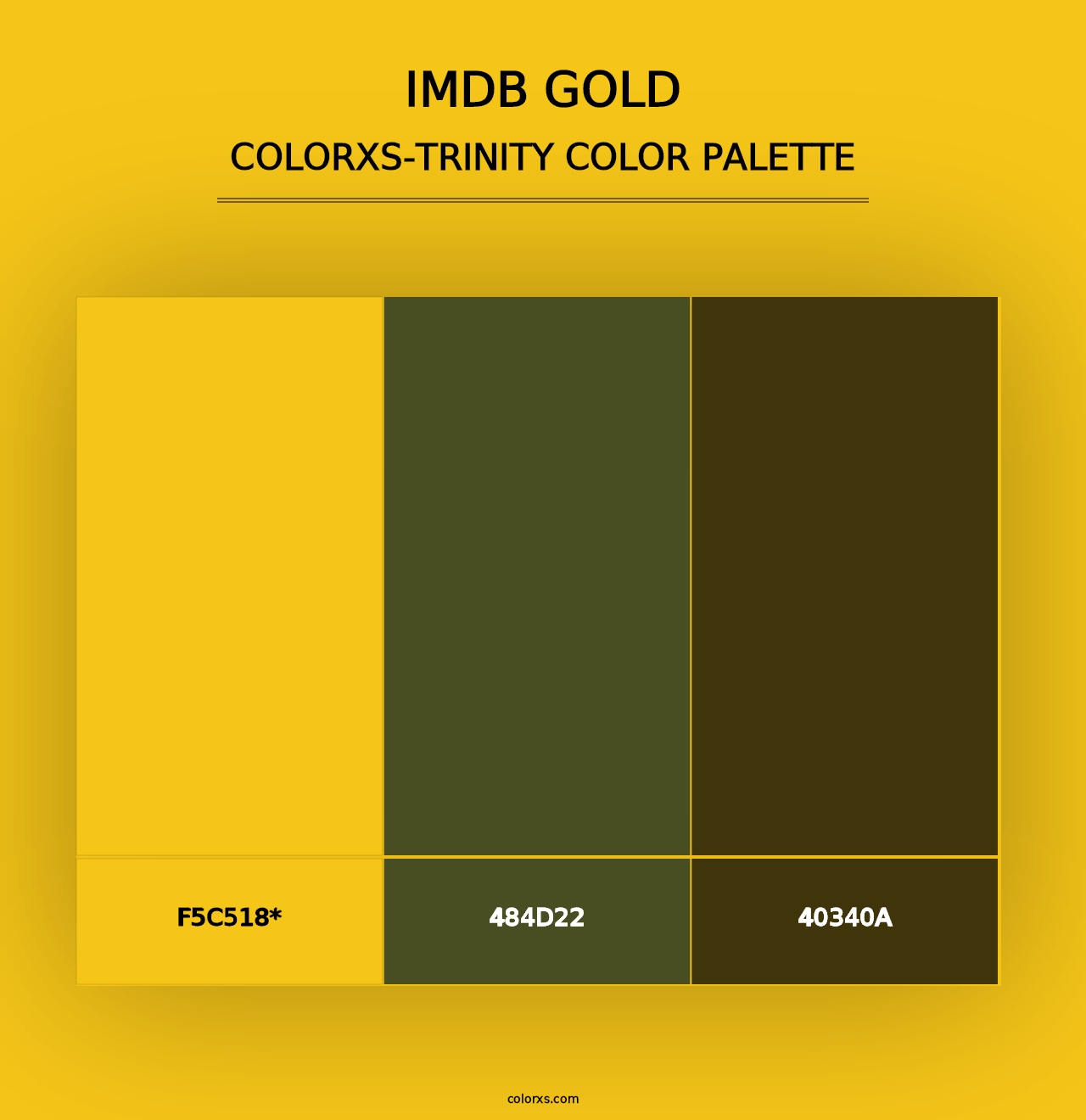 IMDb Gold - Colorxs Trinity Palette