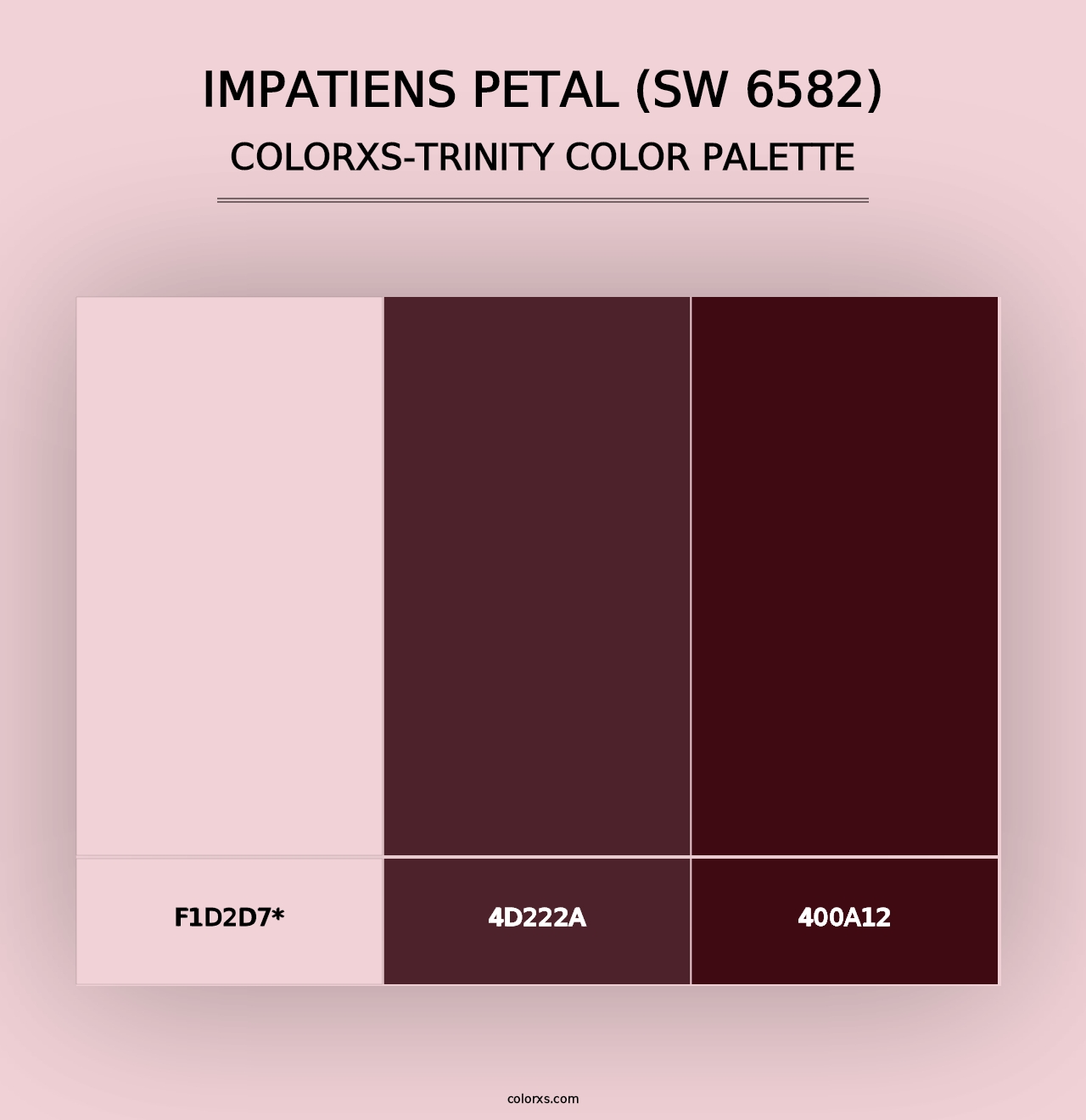 Impatiens Petal (SW 6582) - Colorxs Trinity Palette