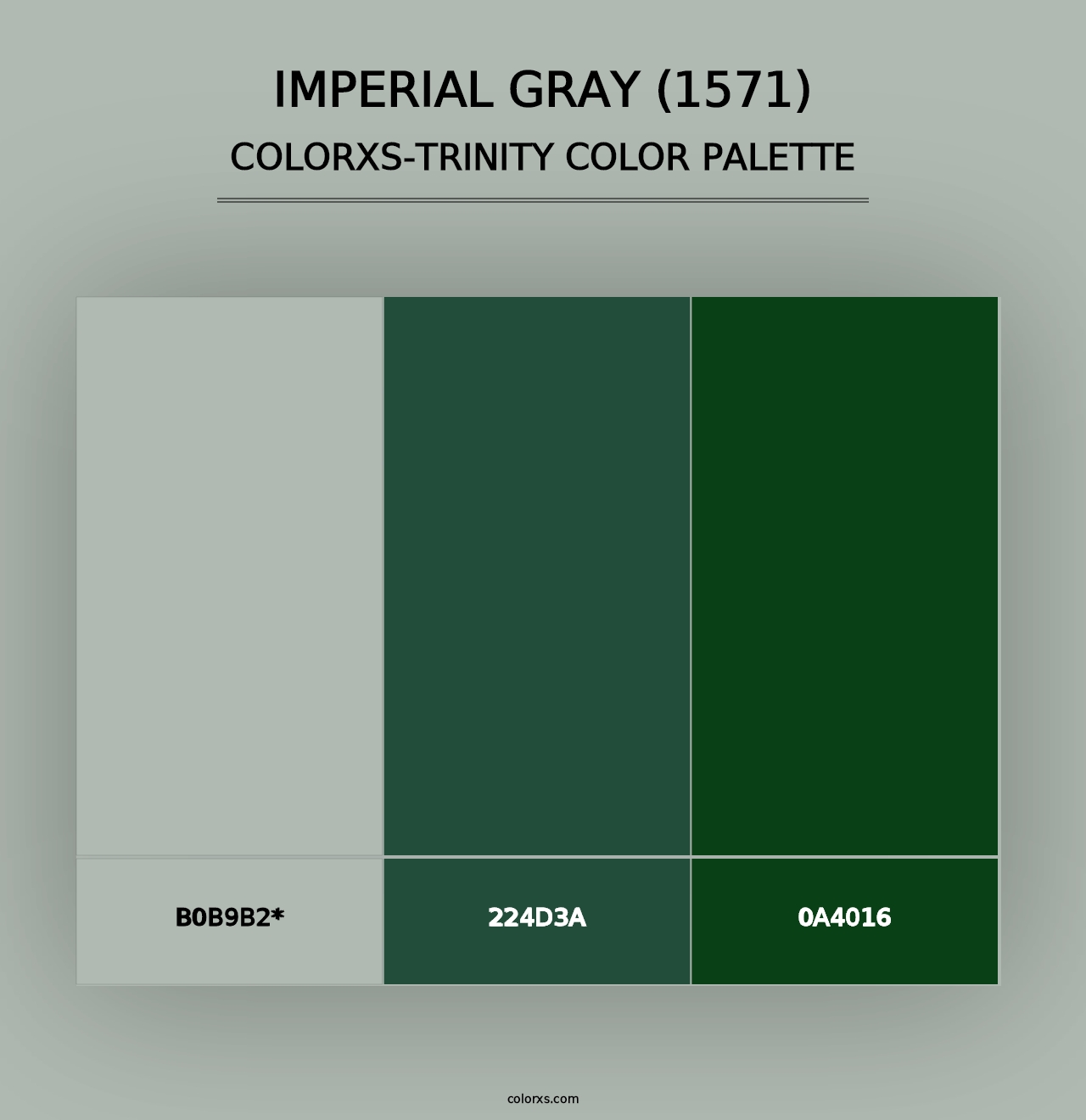 Imperial Gray (1571) - Colorxs Trinity Palette