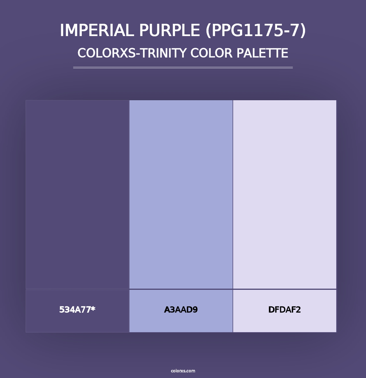 Imperial Purple (PPG1175-7) - Colorxs Trinity Palette