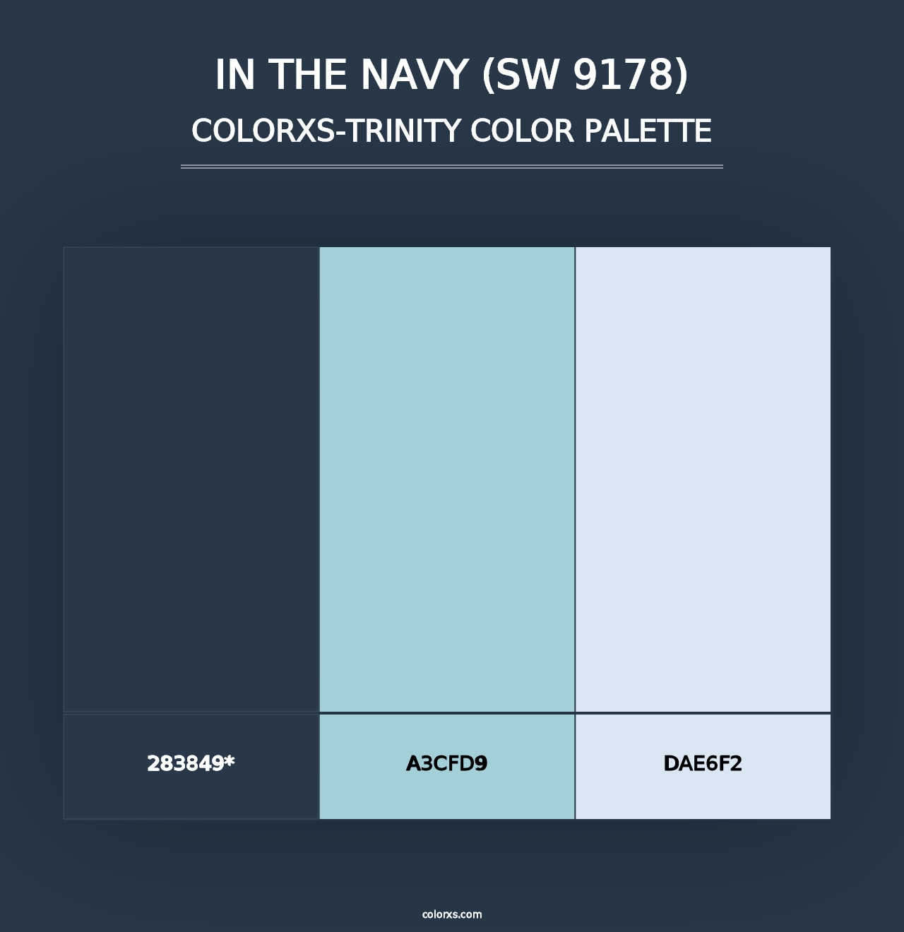 In the Navy (SW 9178) - Colorxs Trinity Palette