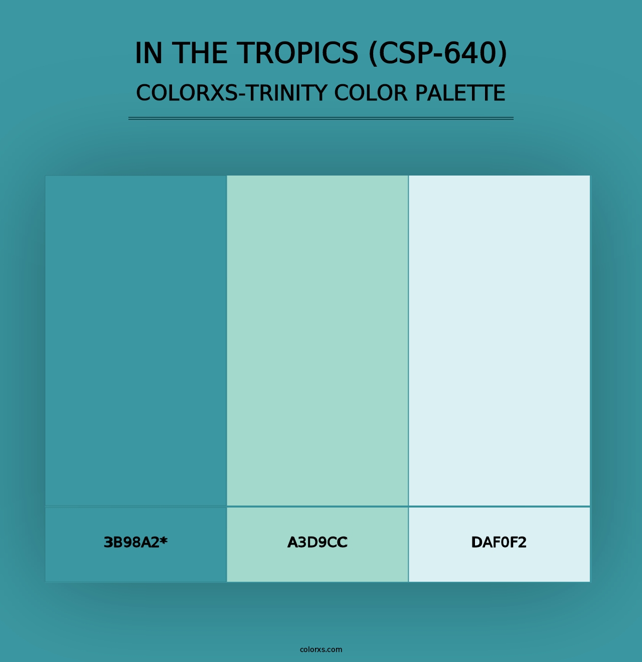 In the Tropics (CSP-640) - Colorxs Trinity Palette