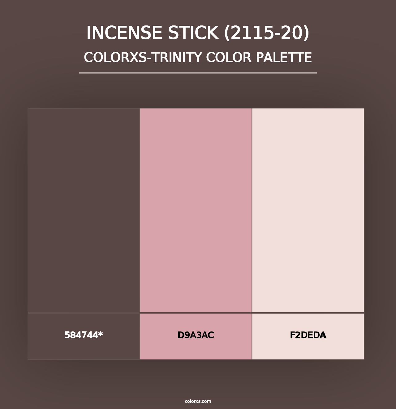 Incense Stick (2115-20) - Colorxs Trinity Palette