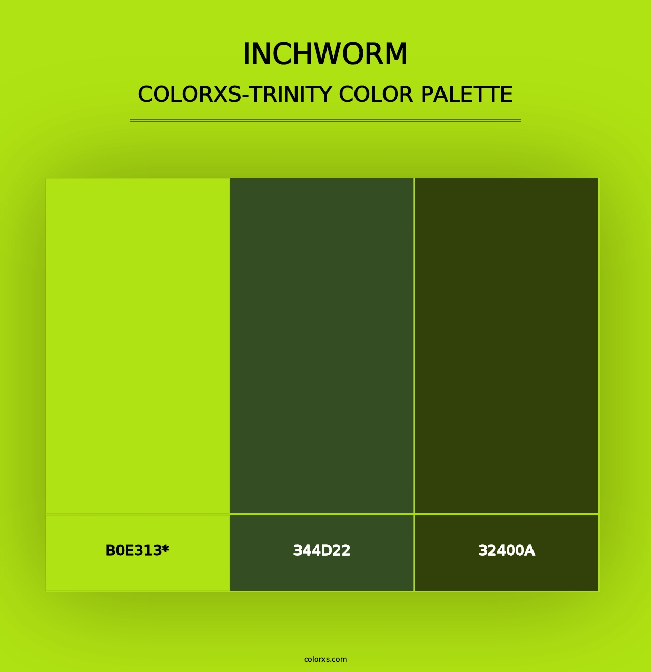 Inchworm - Colorxs Trinity Palette