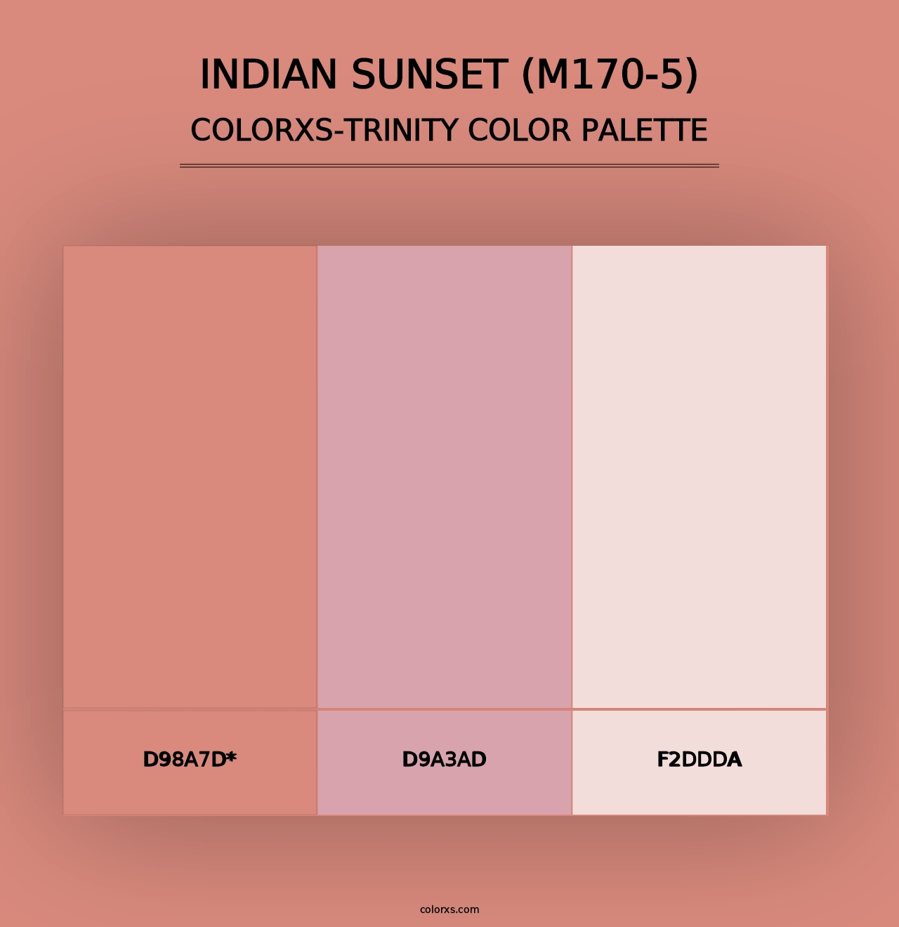 Indian Sunset (M170-5) - Colorxs Trinity Palette