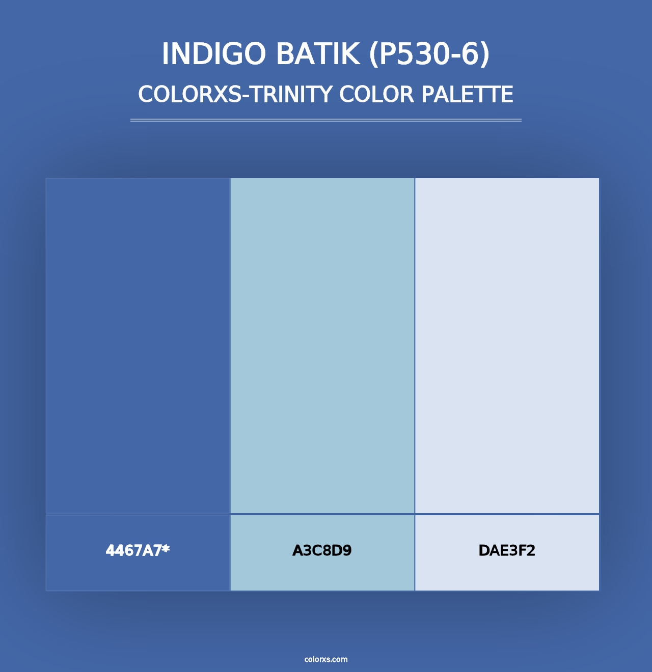 Indigo Batik (P530-6) - Colorxs Trinity Palette