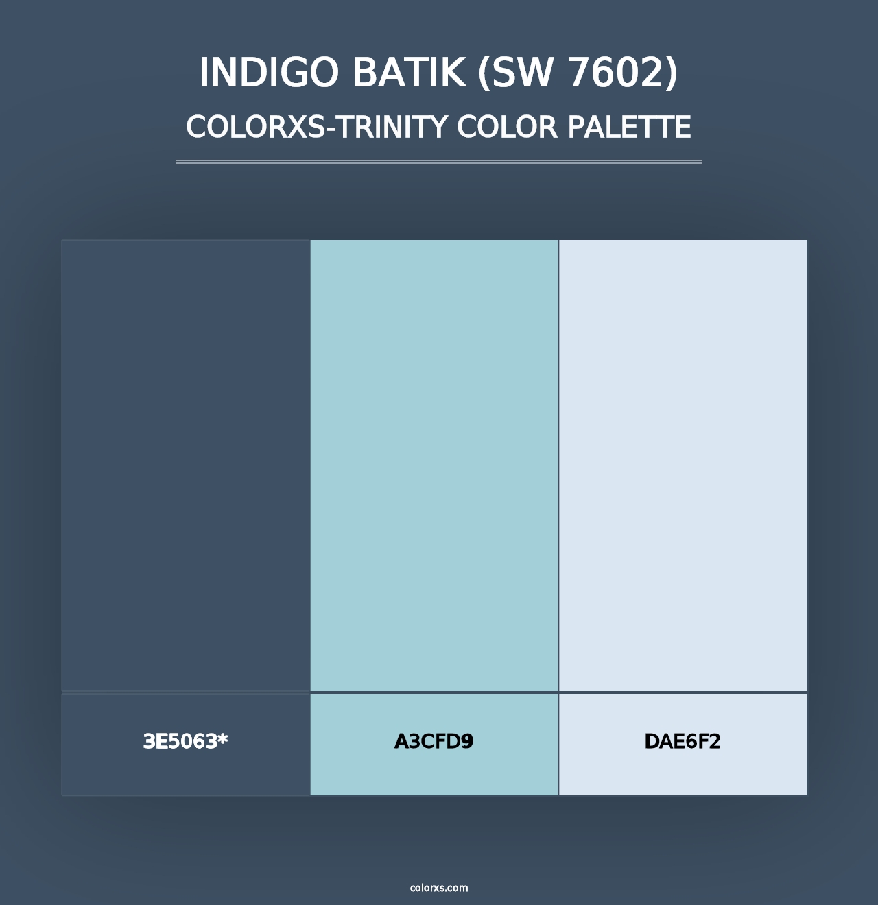 Indigo Batik (SW 7602) - Colorxs Trinity Palette