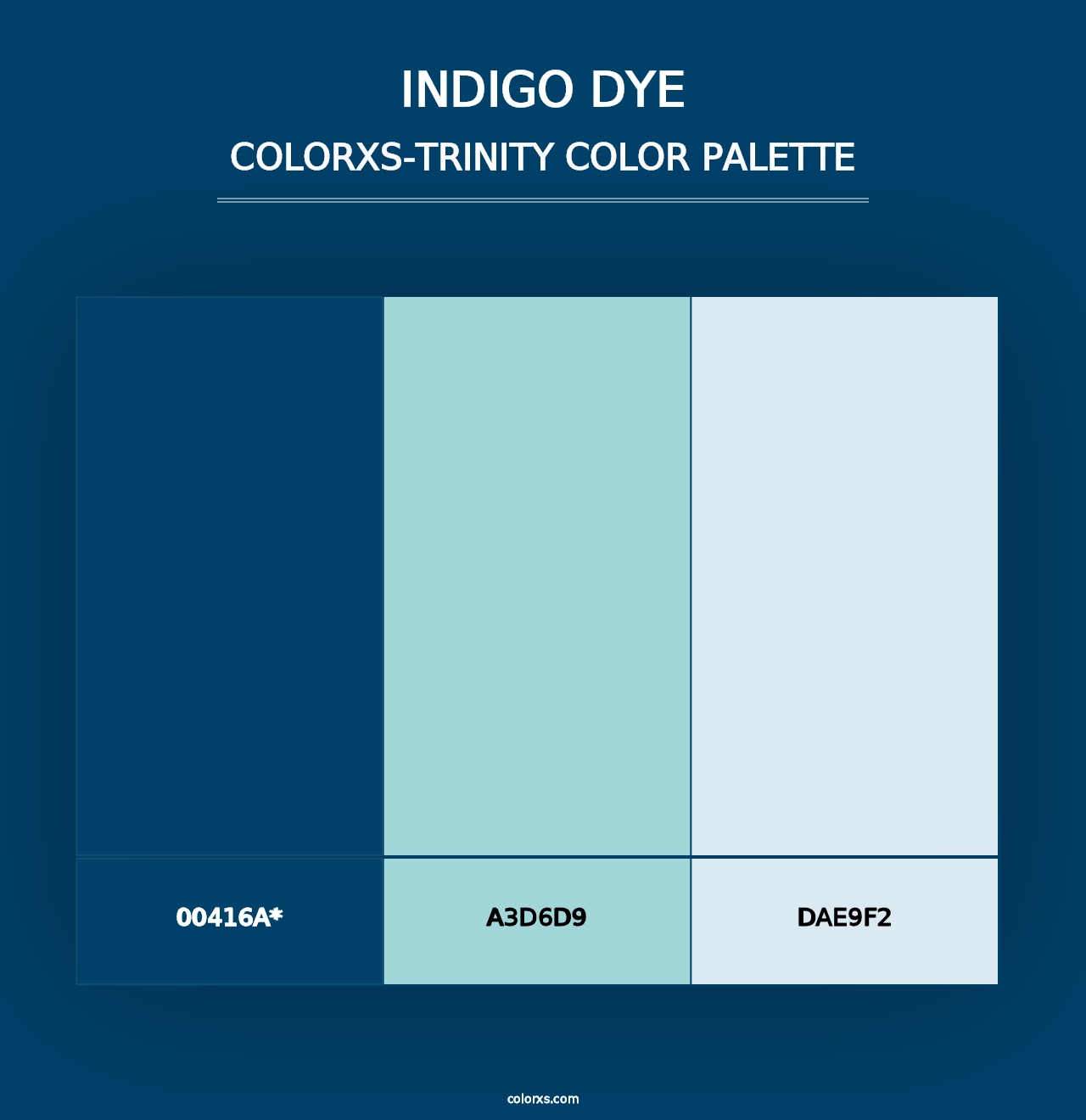 Indigo Dye - Colorxs Trinity Palette