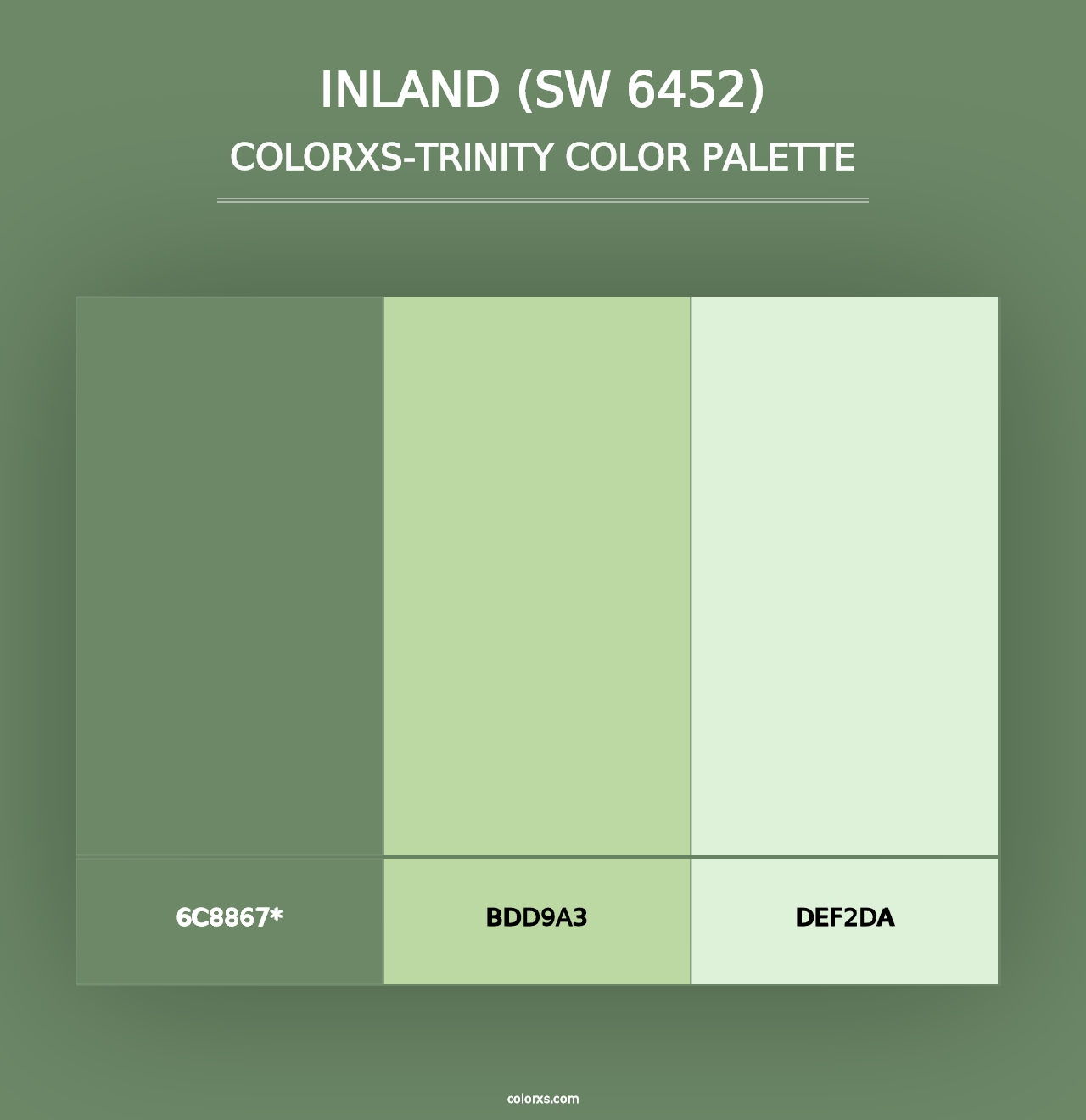 Inland (SW 6452) - Colorxs Trinity Palette