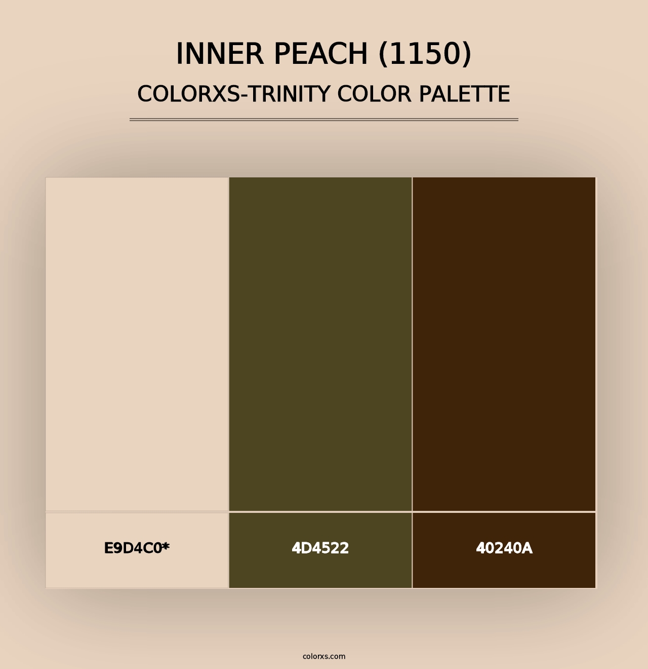 Inner Peach (1150) - Colorxs Trinity Palette