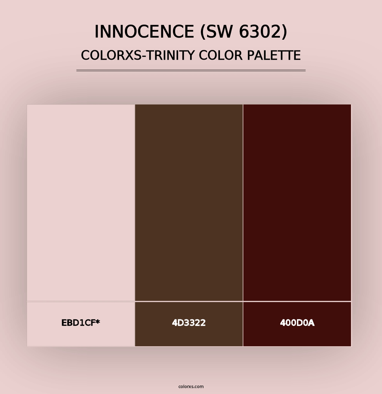 Innocence (SW 6302) - Colorxs Trinity Palette