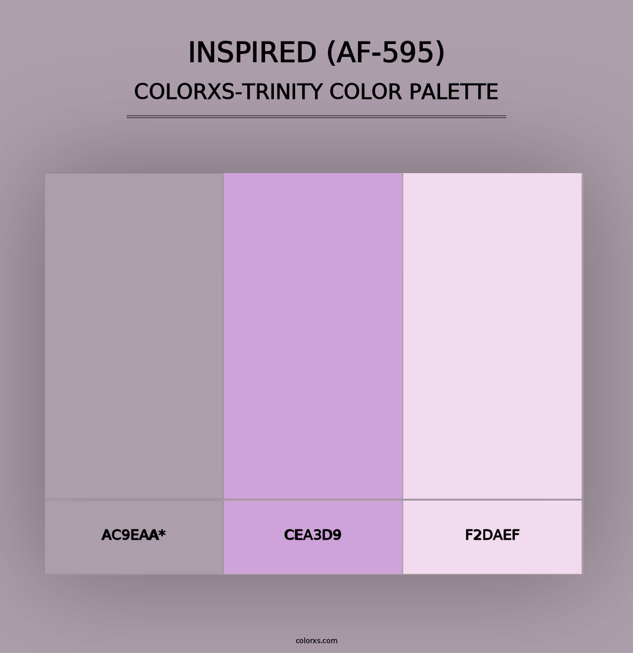 Inspired (AF-595) - Colorxs Trinity Palette