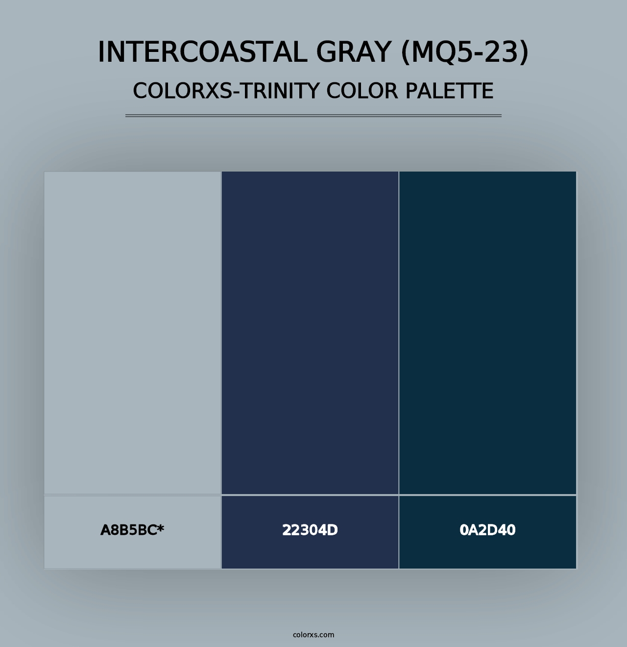 Intercoastal Gray (MQ5-23) - Colorxs Trinity Palette