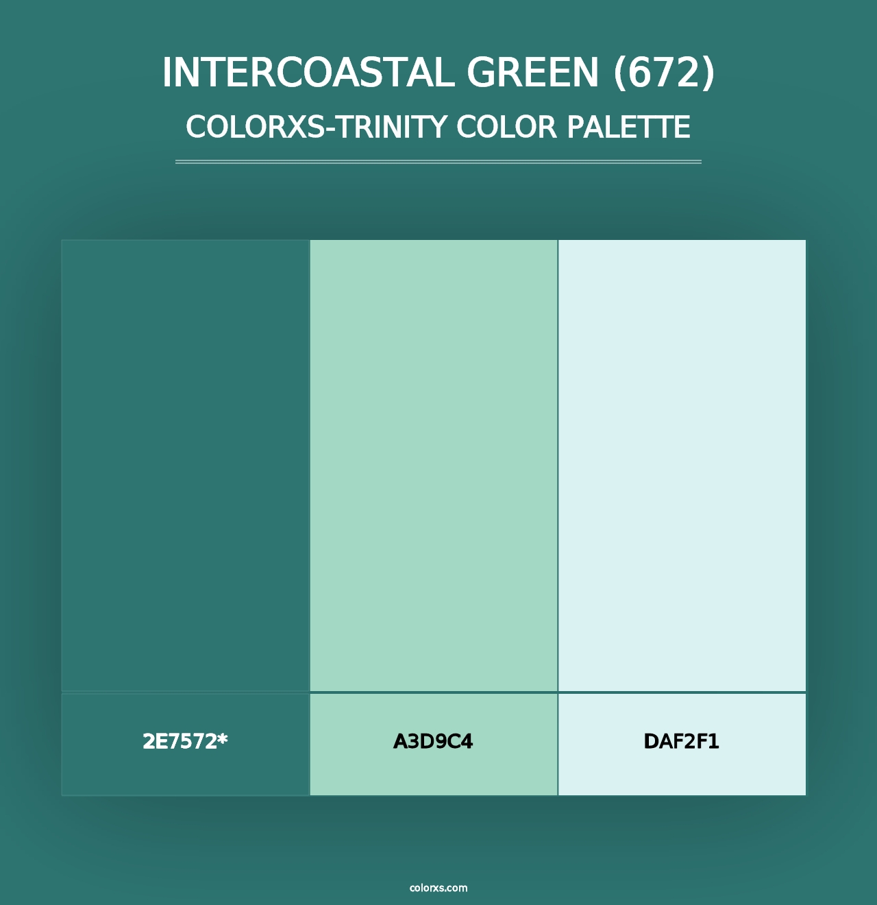 Intercoastal Green (672) - Colorxs Trinity Palette