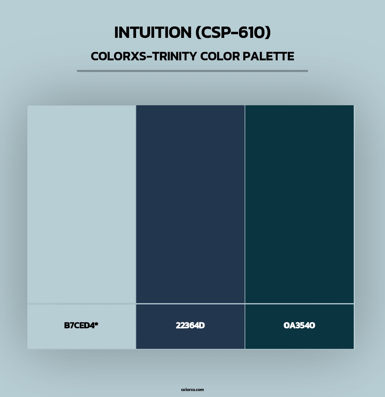 Intuition (CSP-610) - Colorxs Trinity Palette