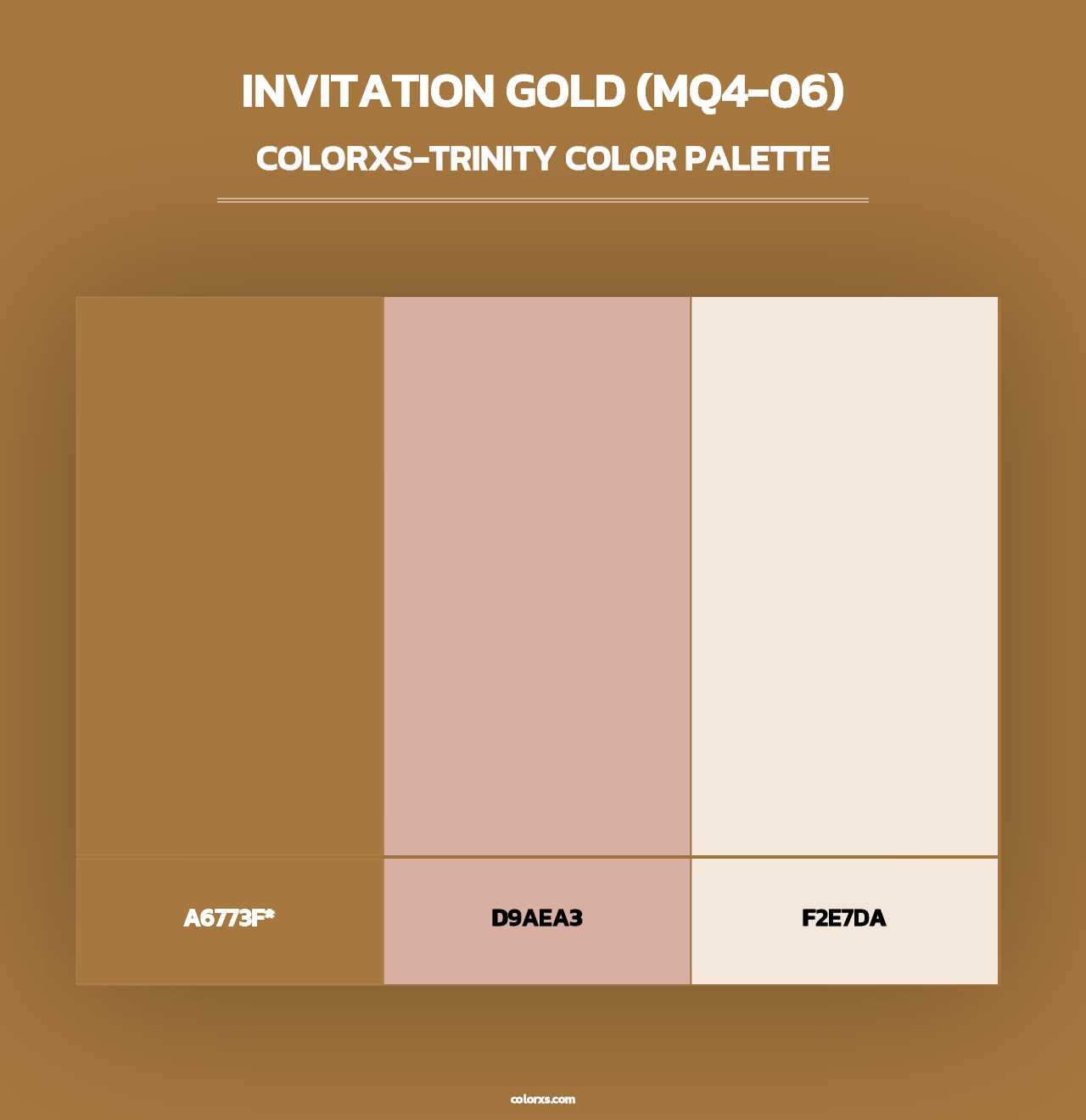 Invitation Gold (MQ4-06) - Colorxs Trinity Palette