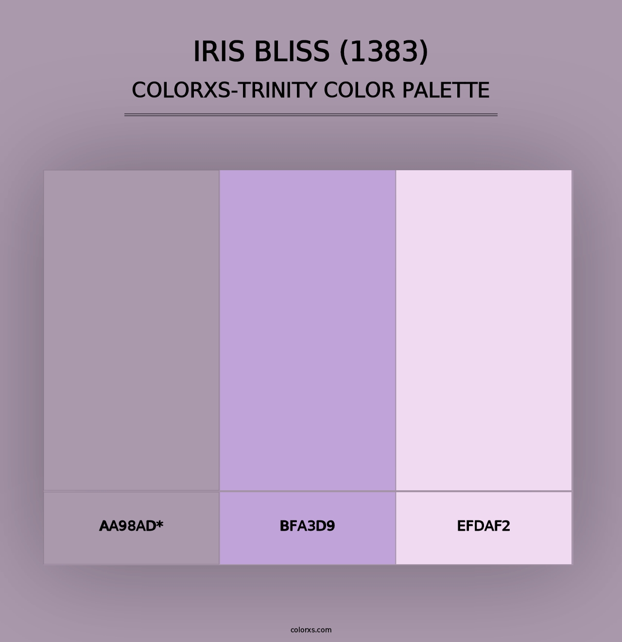 Iris Bliss (1383) - Colorxs Trinity Palette