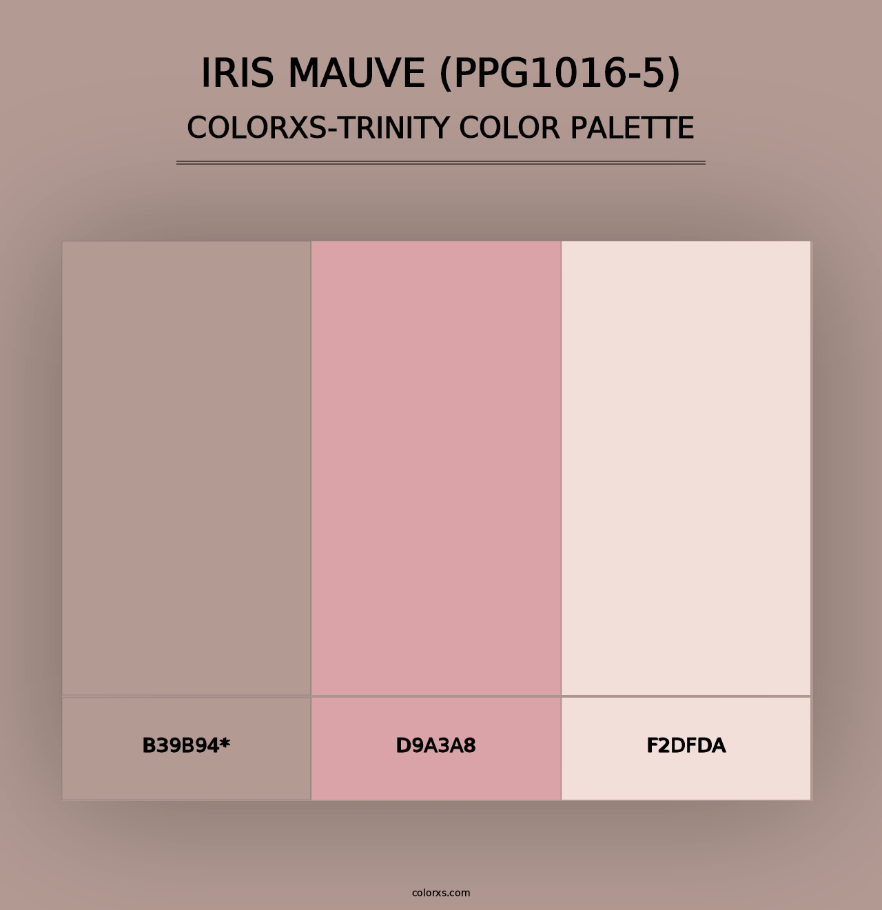 Iris Mauve (PPG1016-5) - Colorxs Trinity Palette