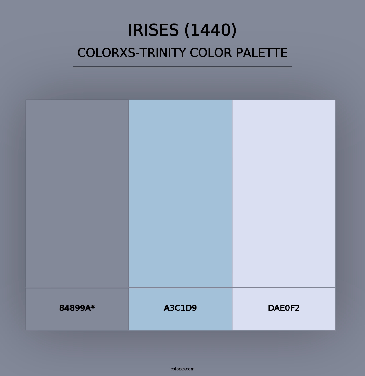 Irises (1440) - Colorxs Trinity Palette