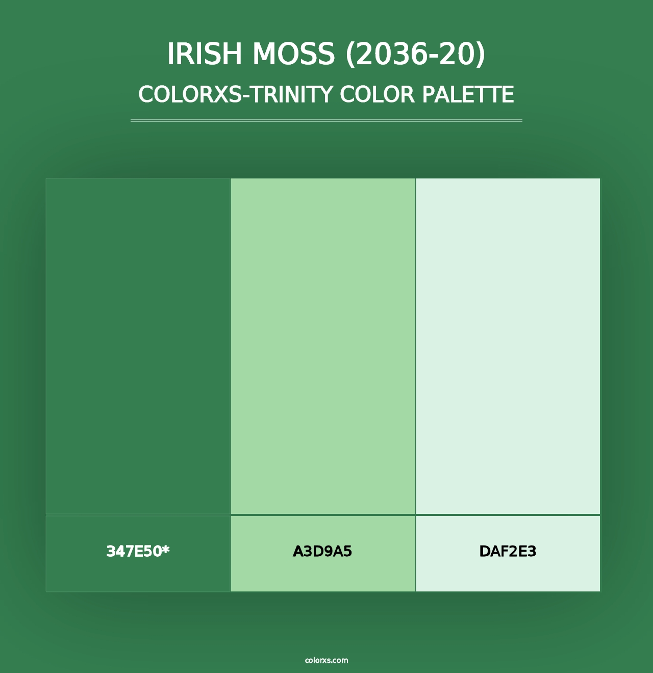 Irish Moss (2036-20) - Colorxs Trinity Palette