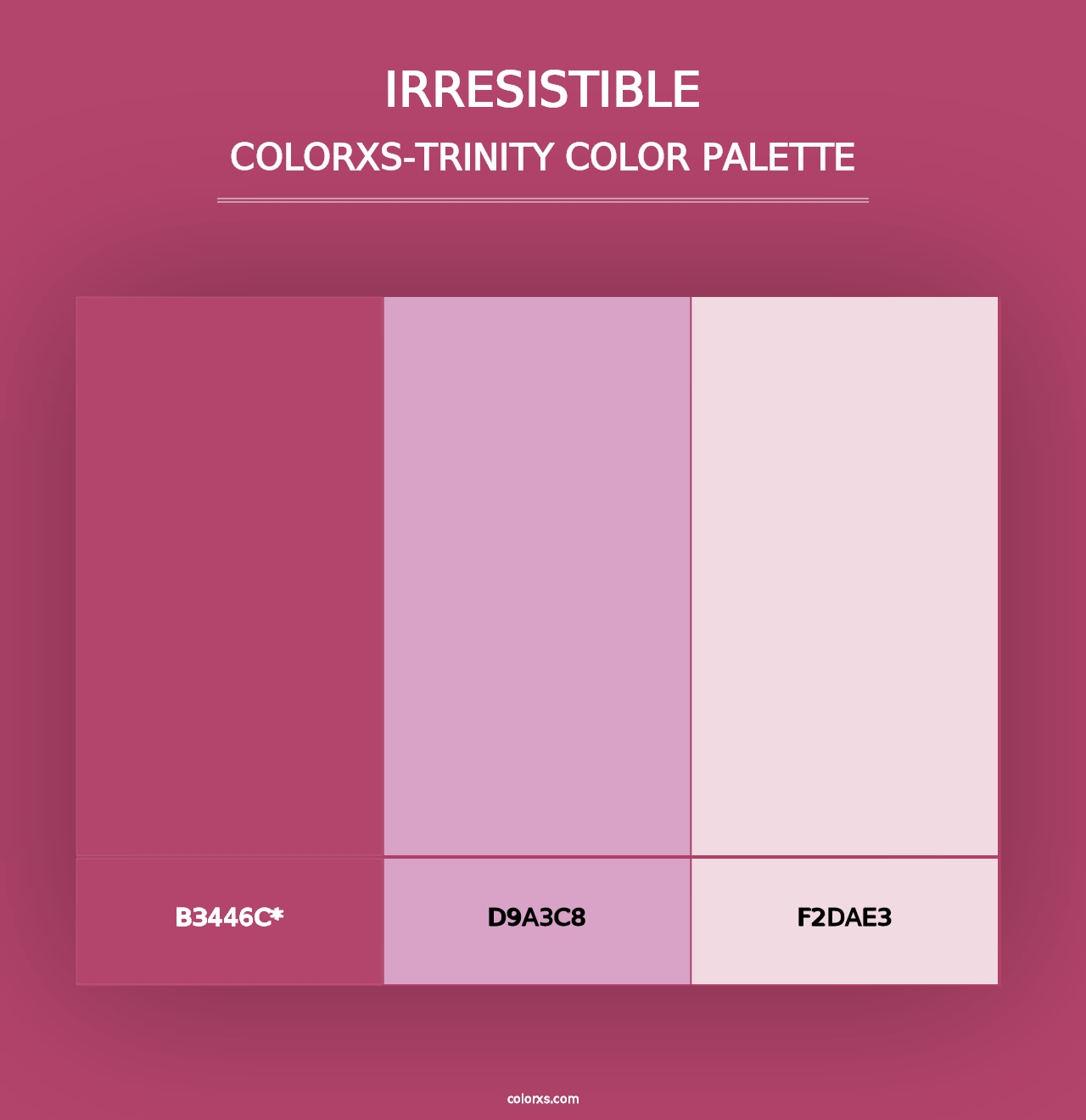 Irresistible - Colorxs Trinity Palette